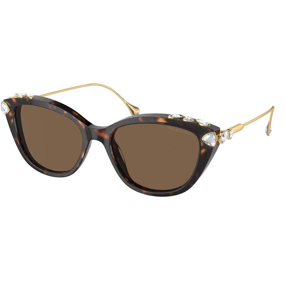 Swarovski SK6010F Aziatische pasvorm 100273 Tortoiseshell Dames Zonnebril