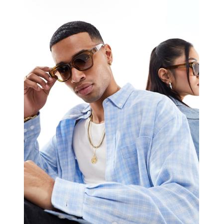 AJ Morgan Dikke ronde zonnebril in olijfgroen