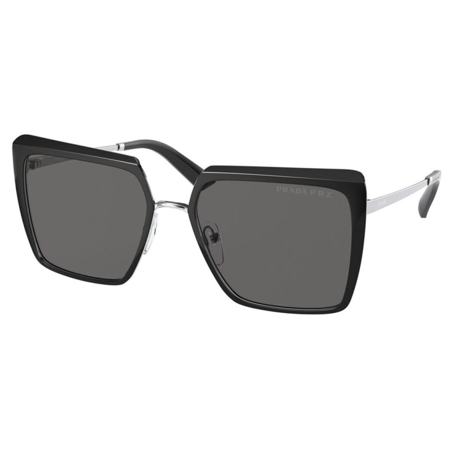 Prada PR 58WS Polarized 1AB5Z1 Zwart Dames Zonnebril