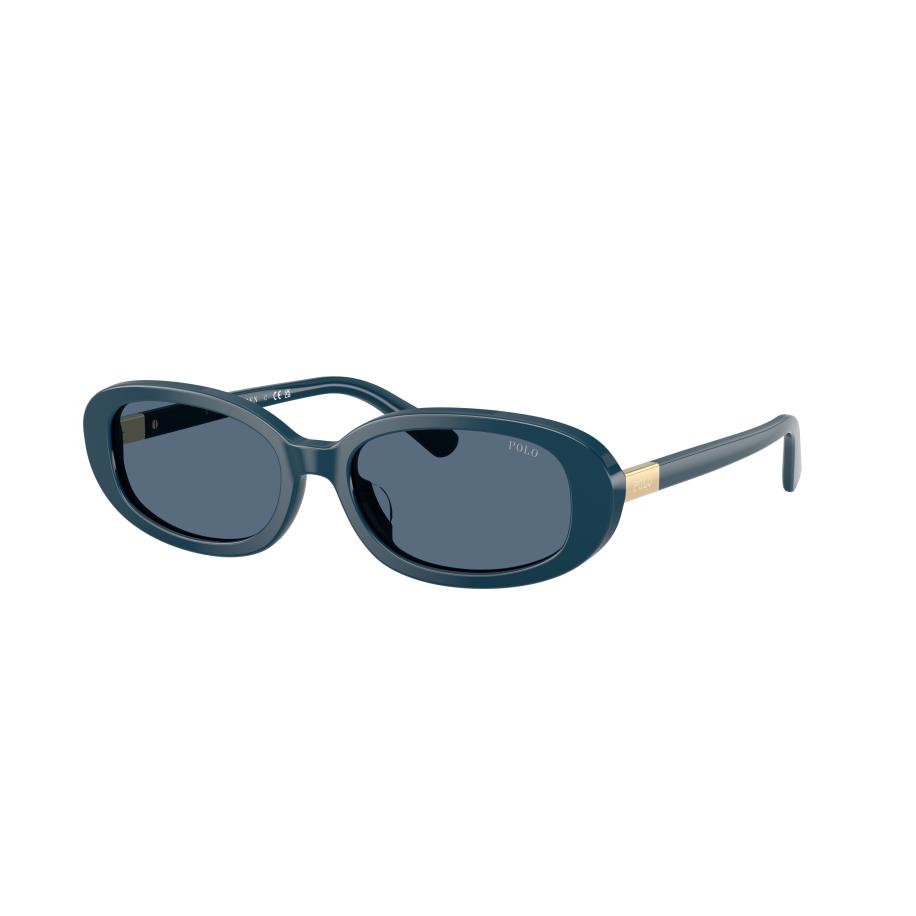 Polo Ralph Lauren Vrouwelijk Sunglass PH4198U - Framekleur: Glanzend blauw, Lenskleur: Donkerblauw Blauw