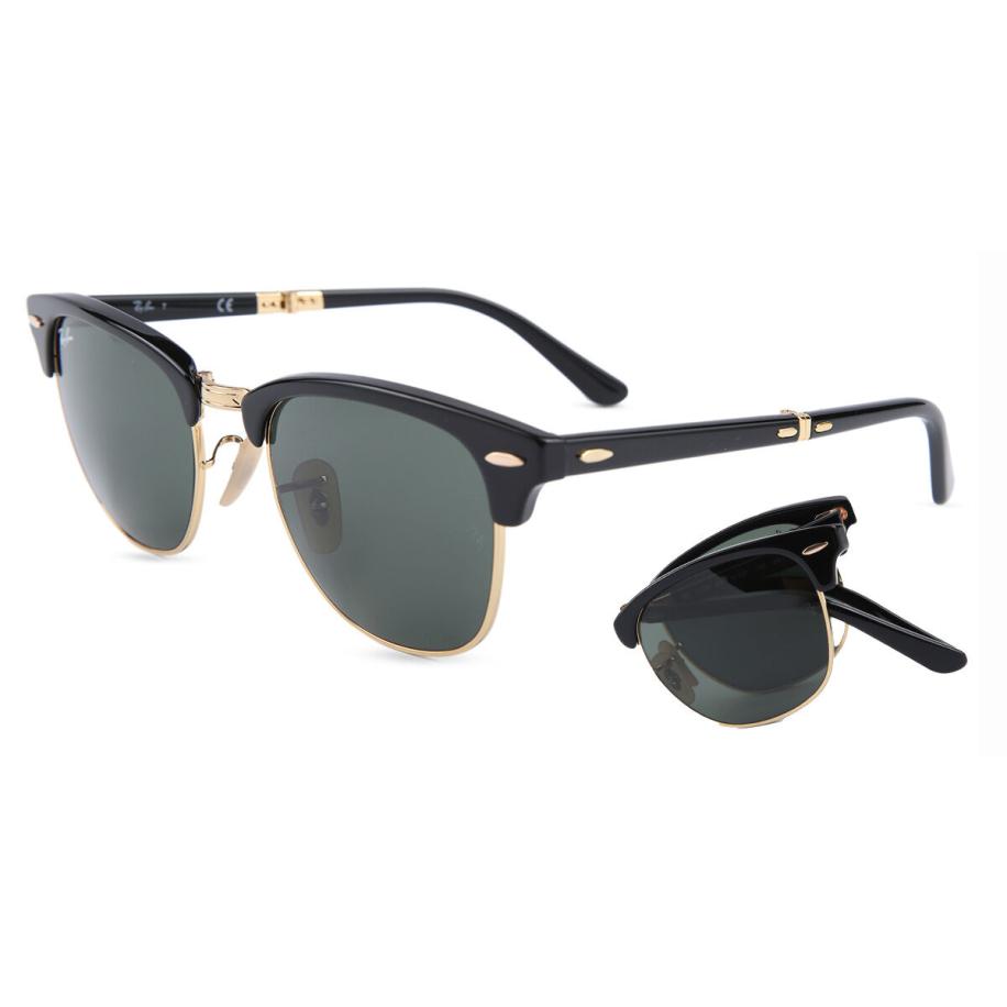 Ray-Ban RB2176 Clubmaster Folding 901 Zwart Heren Zonnebril