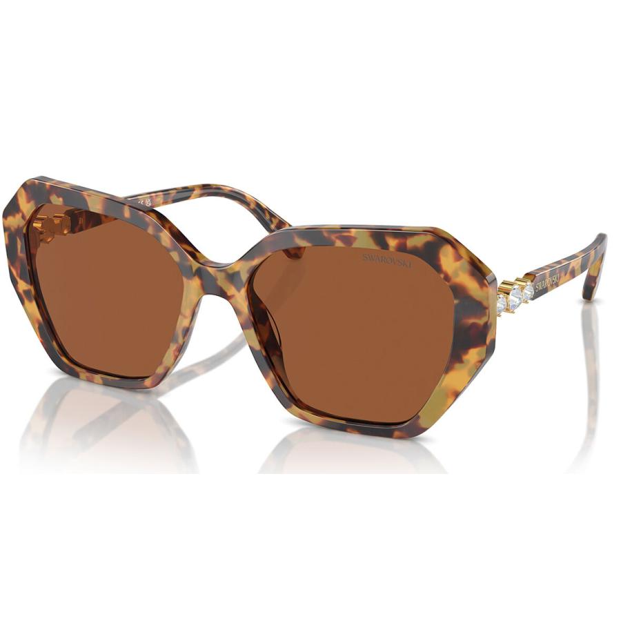Swarovski SK6017 100473 Tortoiseshell Dames Zonnebril