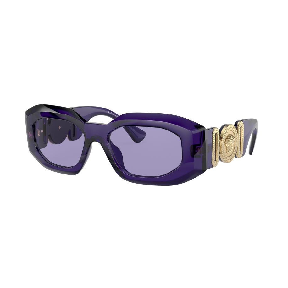 Versace Mannelijk Sunglass VE4425U - Framekleur: Paars transparant, Lenskleur: Violet Paars