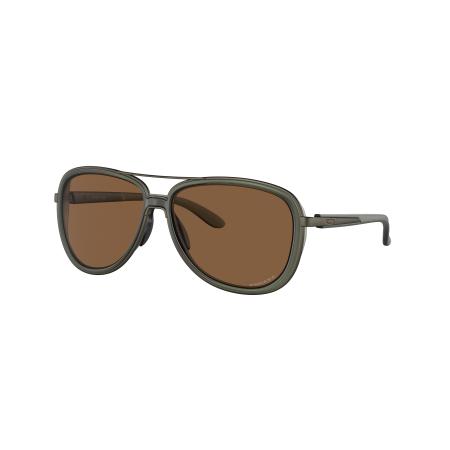 Oakley Vrouwelijk Sunglass OO4129 Split Time - Framekleur: Mat olijfgroen inkt, Lenskleur: Prizm Bronze