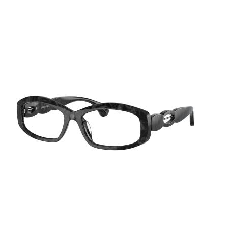 Alain Mikli Vrouwelijk Sunglass A05502 - Framekleur: Noir Nacree, Lenskleur: Meekl helder naar grijs kwarts