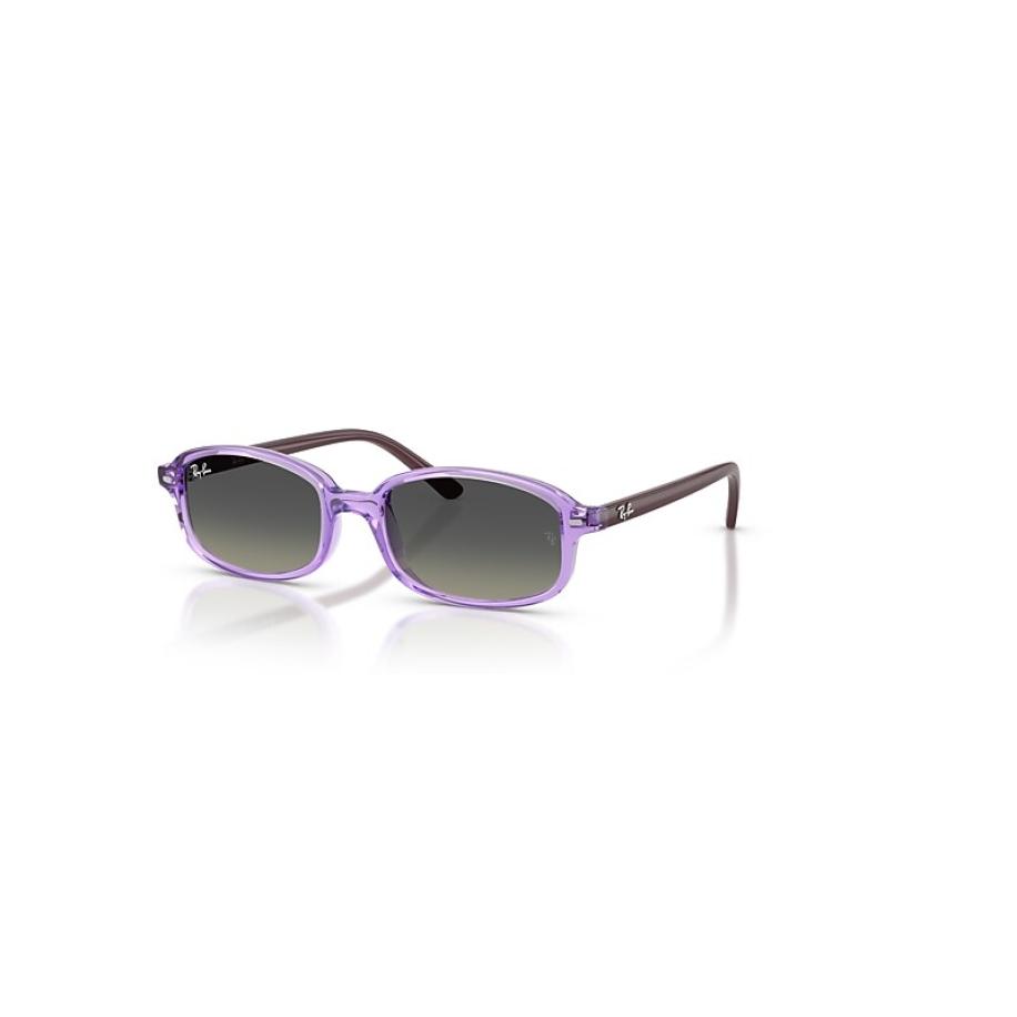 Ray-Ban Rb9132s Kids zonnebril Donkerpaars montuur Grijs glazen 49-17 Paars