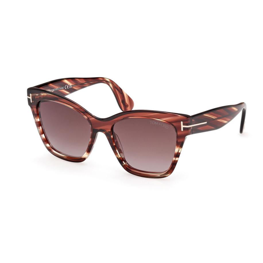 Tom Ford FT1217 ELVIRA 55T Tortoiseshell Dames Zonnebril