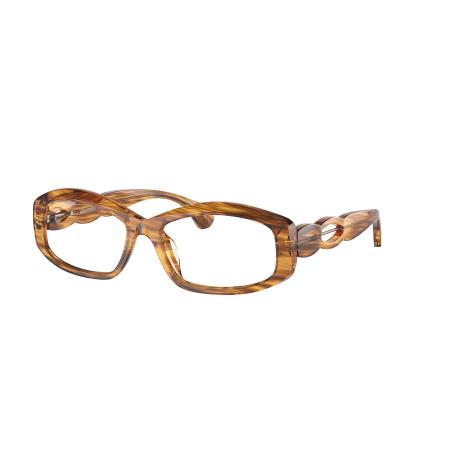 Alain Mikli Vrouwelijk Sunglass A05502 - Framekleur: Havana gestreept, Lenskleur: Meekleurend helder naar amber kwarts