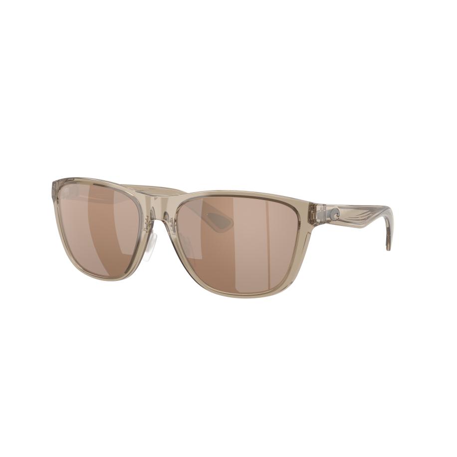 Costa Vrouwelijk Sunglass 6S9124 Corrientes - Framekleur: Taupe, Lenskleur: Koper zilver gespiegeld Multicolor