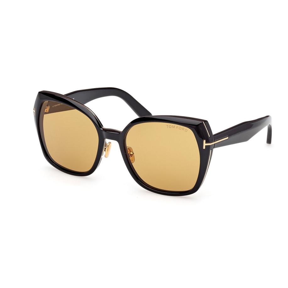 Tom Ford FT1223 PLUM 1E Zwart Dames Zonnebril