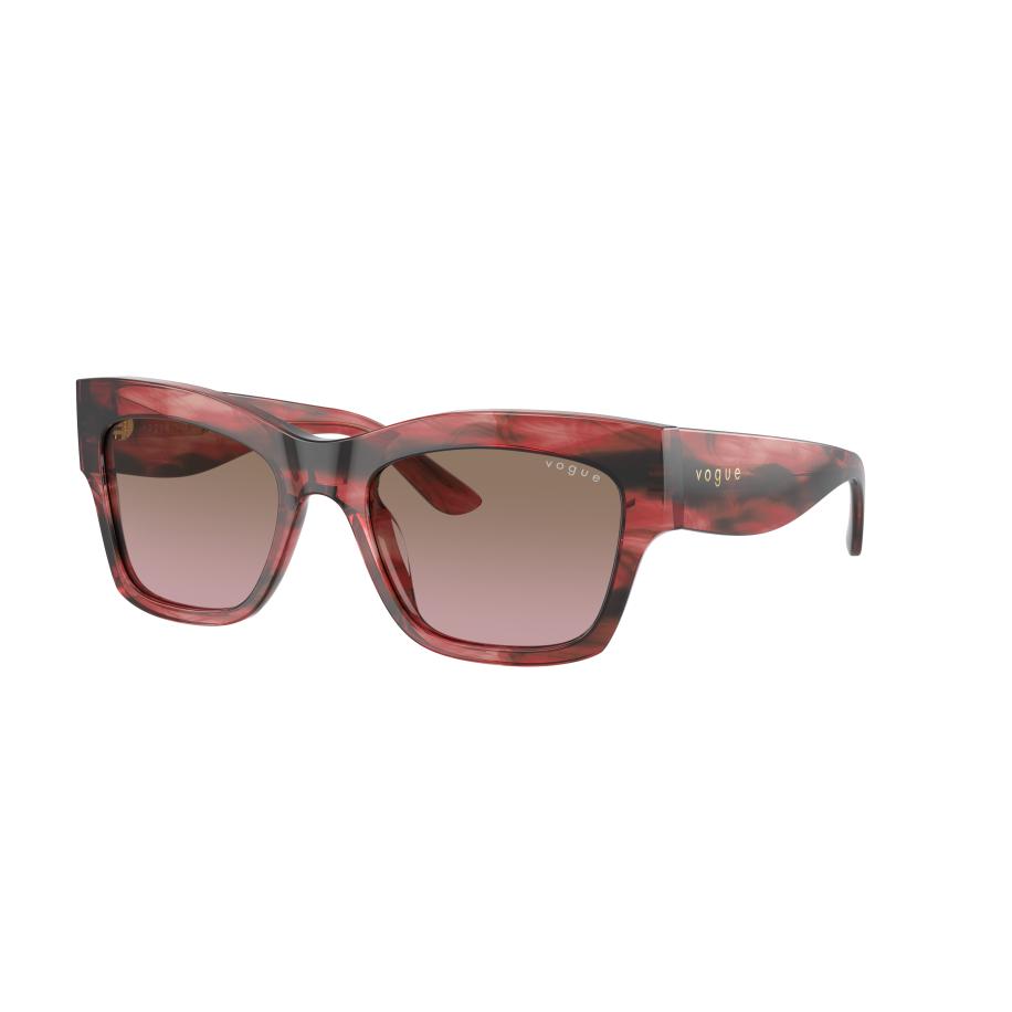 Vogue Eyewear Vrouwelijk Sunglass VO5524S - Framekleur: Rood Havana, Lenskleur: Violet gradiënt bruin Multicolor
