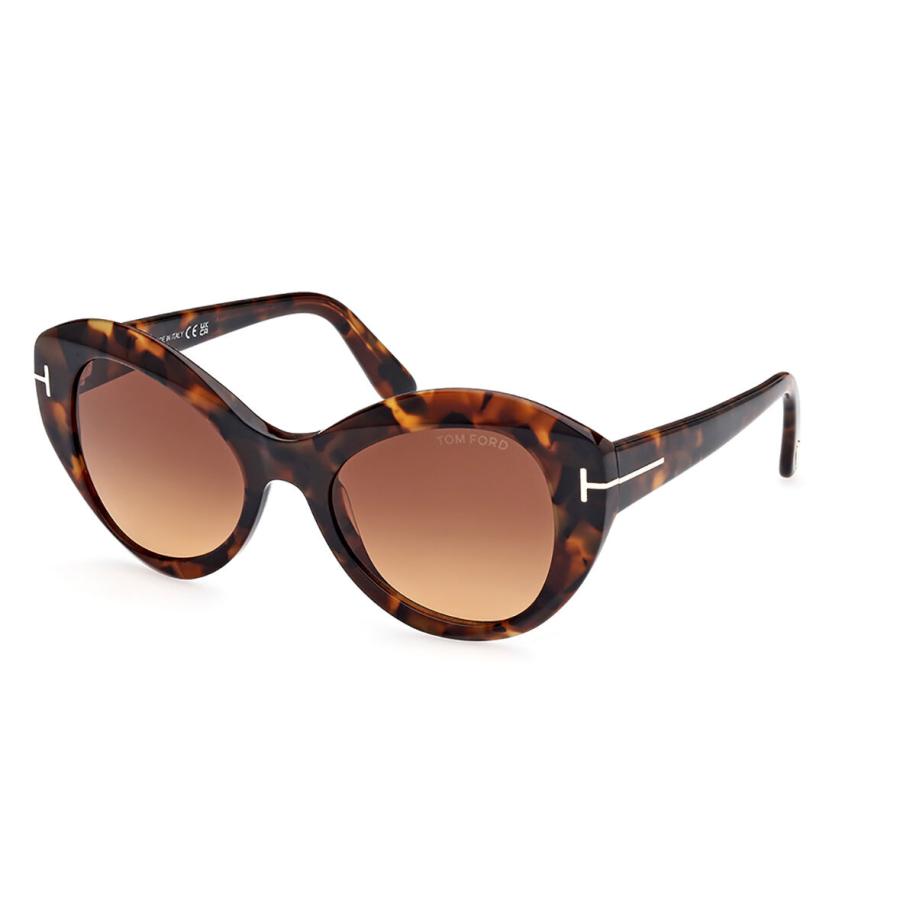 Tom Ford FT1084 GUINEVERE 52F Tortoiseshell Dames Zonnebril