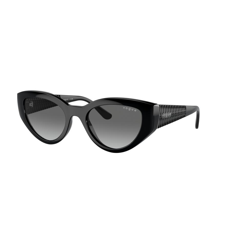 Vogue Eyewear Vrouwelijk Sunglass VO5566S - Framekleur: Zwart, Lenskleur: Gradiënt grijs Grijs