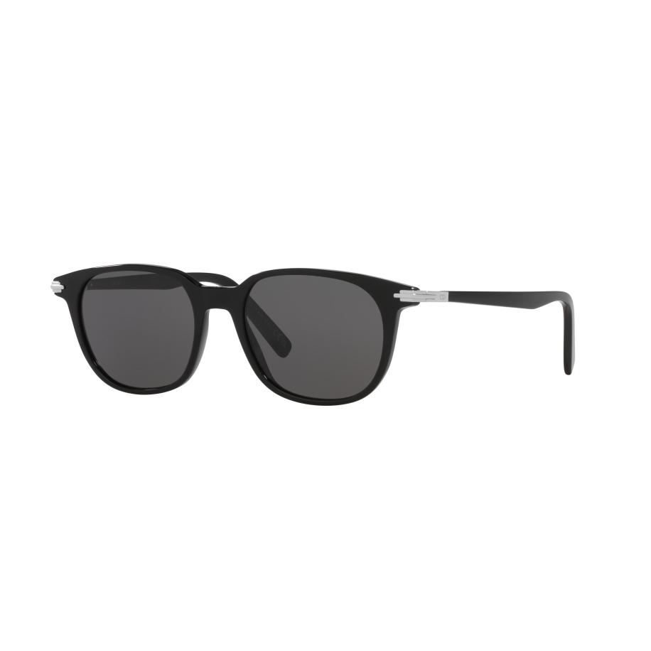 DIOR Mannelijk Sunglass Diorblacksuit S12I Dm40125I - Framekleur: Zwart glanzend, Lenskleur: Grijs Grijs