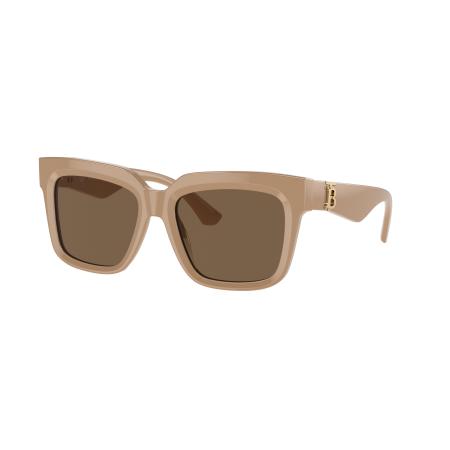 Burberry Vrouwelijk Sunglass BE4419 - Framekleur: Beige, Lenskleur: Donkerbruin