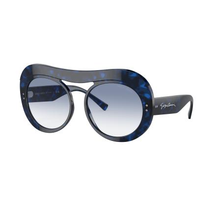 Giorgio Armani Vrouwelijk Sunglass AR8178 - Framekleur: Blauw tortoise, Lenskleur: Helder gradiënt lichtblauw