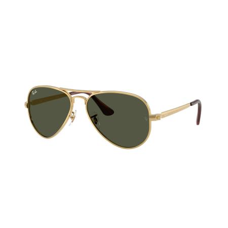 Ray-Ban Unisex Sunglass RB3925 Aviator Max - Framekleur: Arista goud, Lenskleur: Groen
