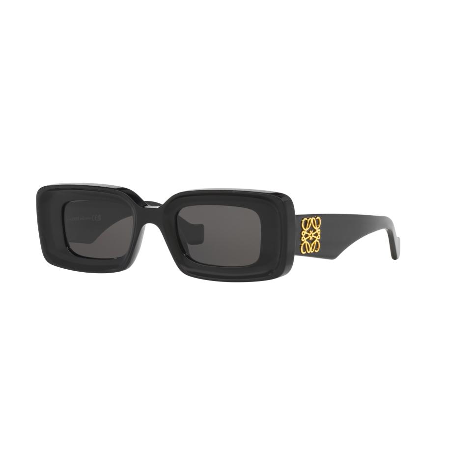 Loewe Vrouwelijk Sunglass Anagram LW40101I - Framekleur: Zwart, Lenskleur: Grijs Grijs