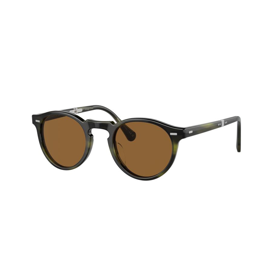 Oliver Peoples Unisex Sunglass OV5456SU Gregory Peck 1962 - Framekleur: Smaragd bark, Lenskleur: Echt Bruin Bruin