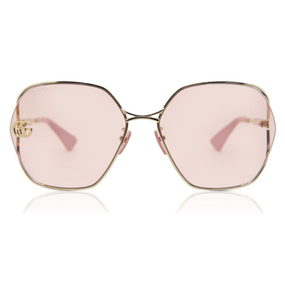 Gucci GG0818SA Aziatische pasvorm 3 Goud Dames Zonnebril
