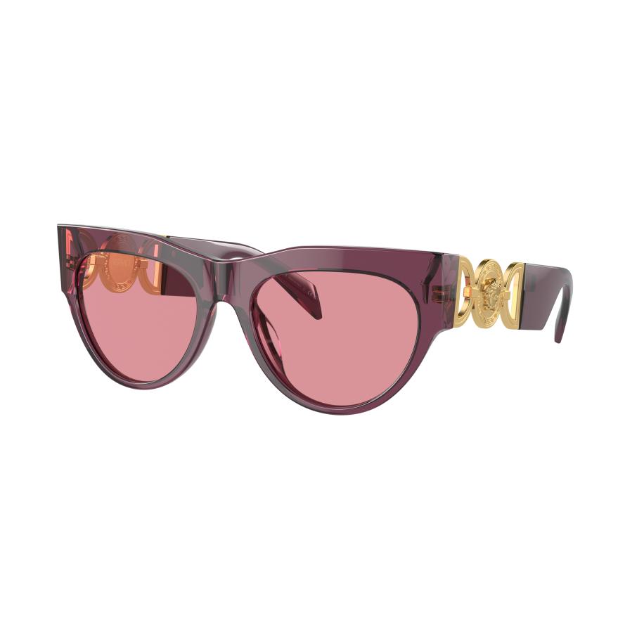 Versace Vrouwelijk Sunglass VE4440U - Framekleur: Transparant droesem, Lenskleur: Roze spiegelend binnenkant zilver Multicolor