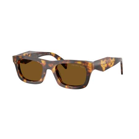 Prada Vrouwelijk Sunglass PR C06S - Framekleur: Honing Tortoise, Lenskleur: Donkerbruin Polar