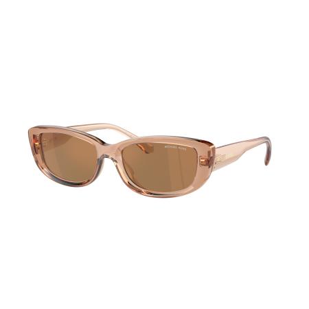 Michael Kors Vrouwelijk Sunglass MK2210U Asheville - Framekleur: Bruin transparant, Lenskleur: Bruin Zwart
