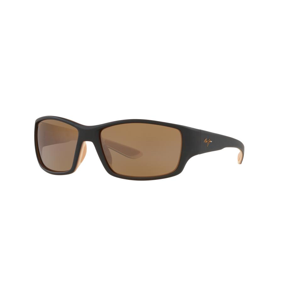 Maui Jim Mannelijk Sunglass Local Kine - Framekleur: Bruin tan, Lenskleur: HCLU+00AD Bronze Polarized Brons
