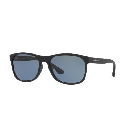 Sunglass Hut Collection Mannelijk Sunglass HU2020 - Framekleur: Matzwart, Lenskleur: Polar Blauw