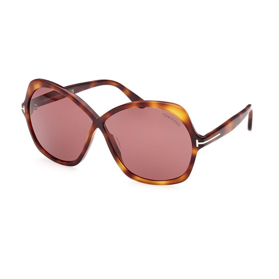 Tom Ford FT1013 ROSEMIN 52Y Tortoiseshell Dames Zonnebril