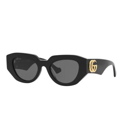 Gucci Vrouwelijk Sunglass GG1421S - Framekleur: Zwart, Lenskleur: Grijs