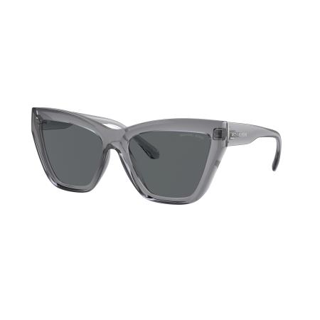 Michael Kors Vrouwelijk Sunglass MK2211U Dubai - Framekleur: Blauw transparant, Lenskleur: Donkergrijs effen