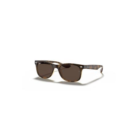 Ray-Ban Unisex Sunglass RB9052S New Wayfarer Kids - Framekleur: Havana, Lenskleur: Donkerbruin