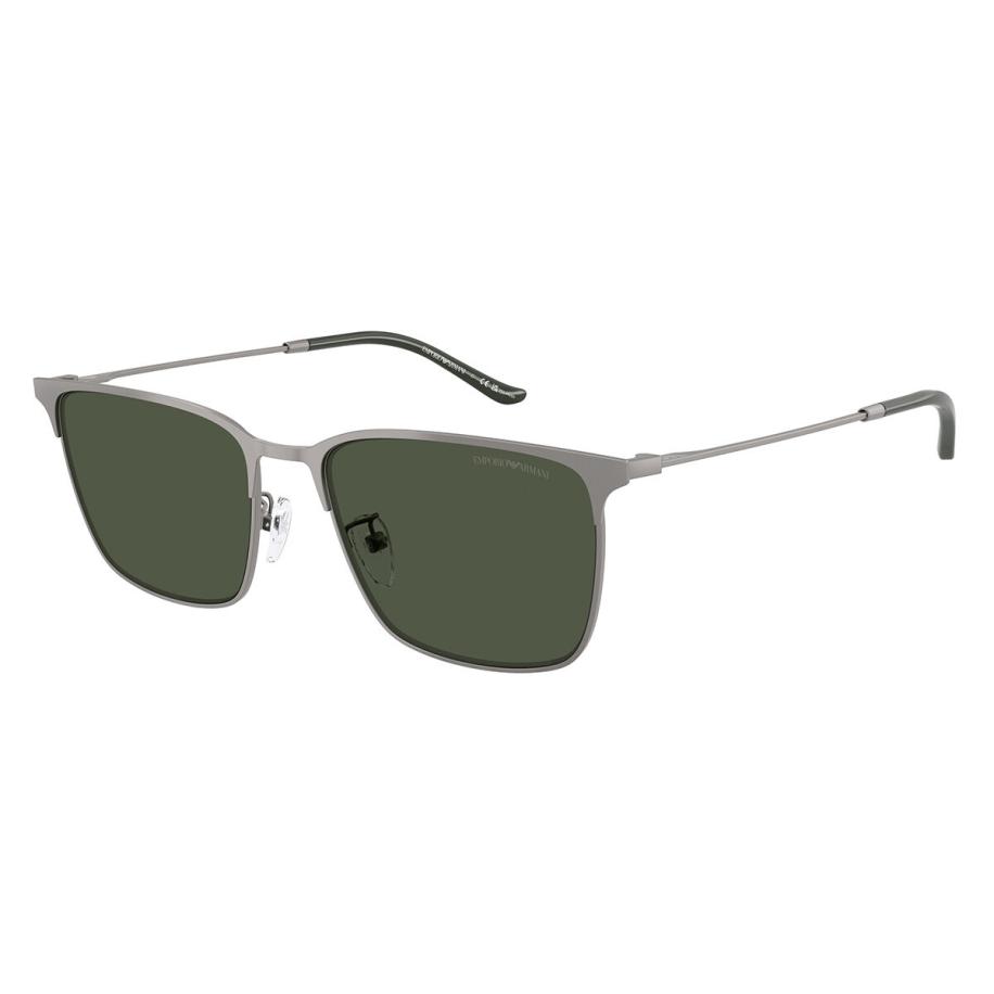 Emporio Armani EA2164D Aziatische pasvorm Polarized 30039A Gunmetal Heren Zonnebril