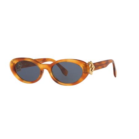 Fendi Vrouwelijk Sunglass Fe40140U - Framekleur: Tortoise, Lenskleur: Blauw
