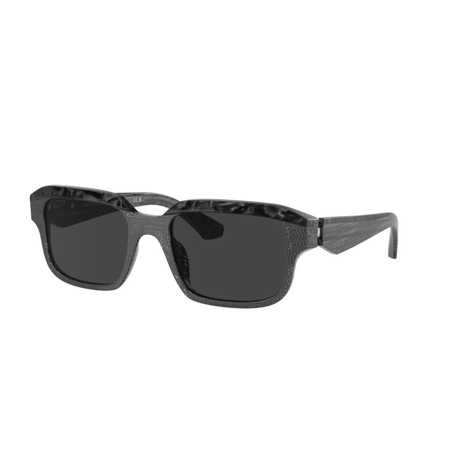 Alain Mikli Unisex Sunglass A05507 - Framekleur: Nieuw pointillé grijs/Noir Nacree, Lenskleur: Polar zwart Zwart