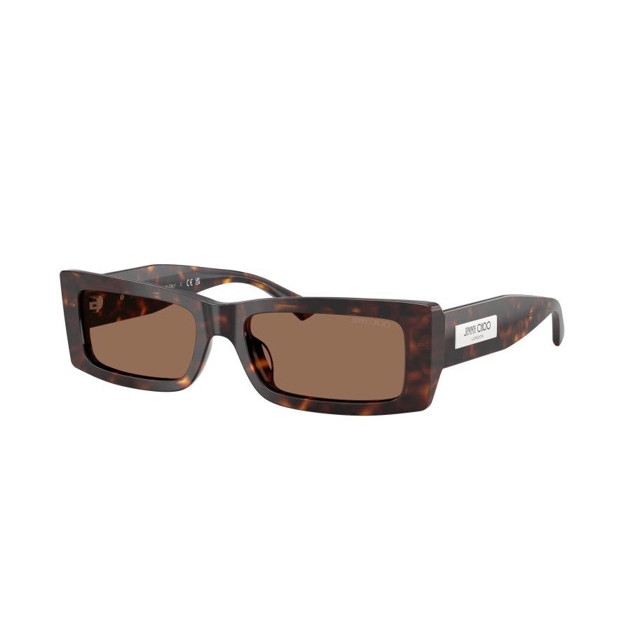Jimmy Choo Vrouwelijk Sunglass JC5040U - Framekleur: Havana, Lenskleur: Donkerbruin Bruin