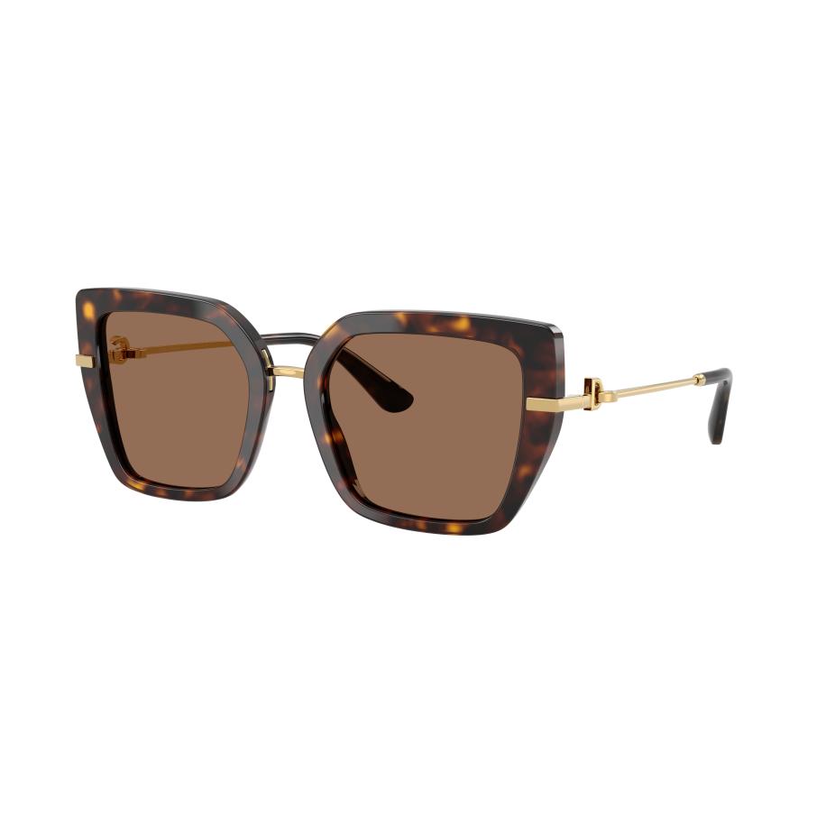 Dolce&Gabbana Vrouwelijk Sunglass DG4474 - Framekleur: Havana, Lenskleur: Donkerbruin Bruin
