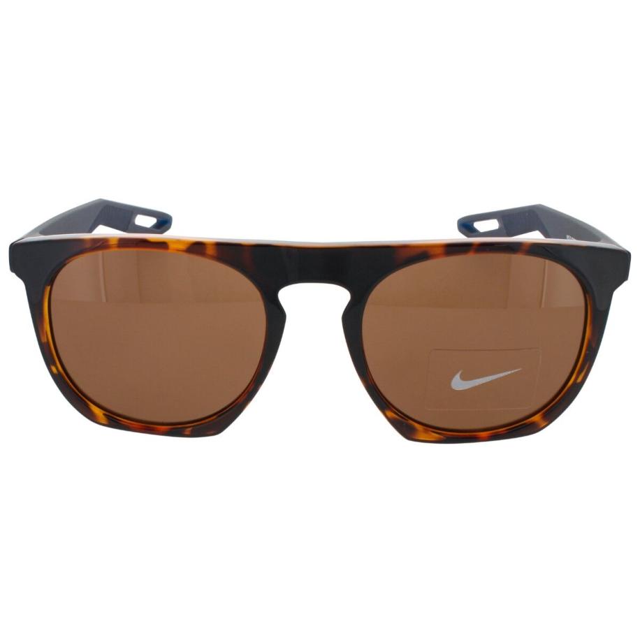 Nike FLATSPOT XXII DV2258 220 Tortoiseshell Heren Zonnebril