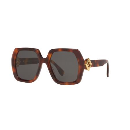 Fendi Vrouwelijk Sunglass Fe40139I - Framekleur: Tortoise, Lenskleur: Grijs