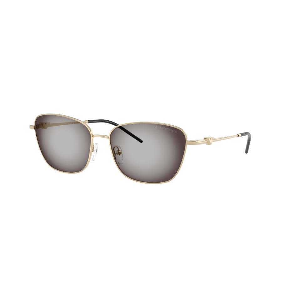 Emporio Armani Vrouwelijk Sunglass EA2170 - Framekleur: Glanzend Lichtgoud, Lenskleur: Grijs gradiënt zwart Multicolor