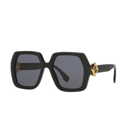 Fendi Vrouwelijk Sunglass Fe40139I - Framekleur: Zwart, Lenskleur: Blauw