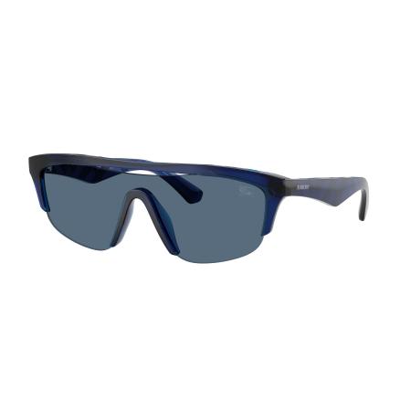 Burberry Mannelijk Sunglass BE4460U - Framekleur: Blauw, Lenskleur: Donkerblauw