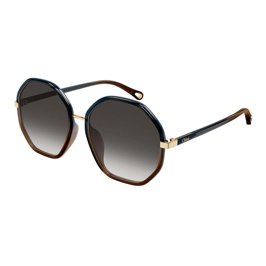 Chloé CH0133SA Aziatische pasvorm 3 Blauw Dames Zonnebril