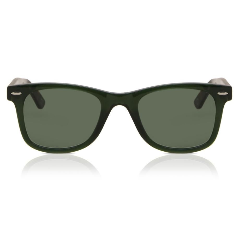 Heren Vierkant Volledige rand Plastic Groen Zonnebril - SmartBuy Collection