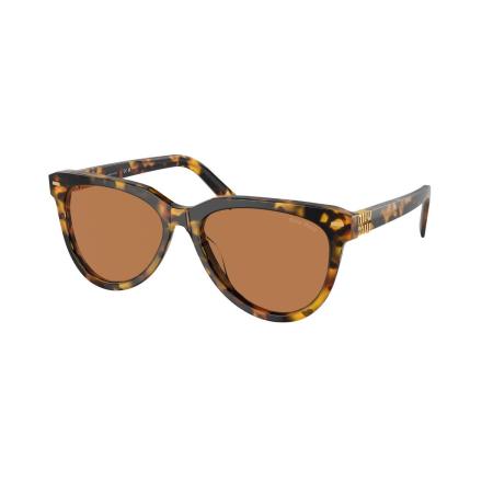 Miu Miu MU12ZS VAU01T Tortoiseshell Dames Zonnebril