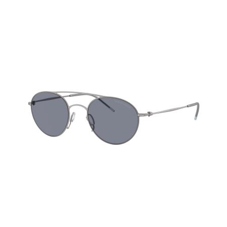Giorgio Armani Mannelijk Sunglass AR6169 - Framekleur: Mat Staalgrijs, Lenskleur: Blauw