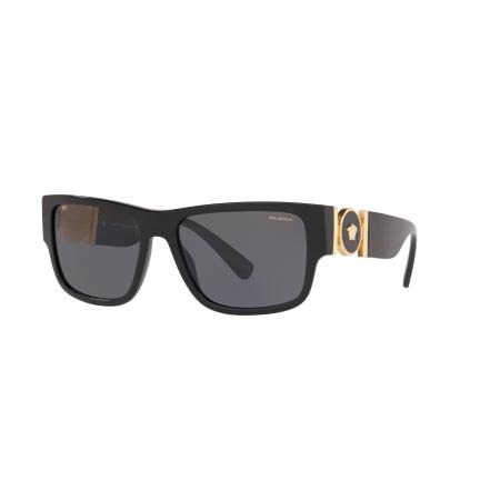 Versace Mannelijk Sunglass VE4369 - Framekleur: Zwart, Lenskleur: Donkergrijs Polarized