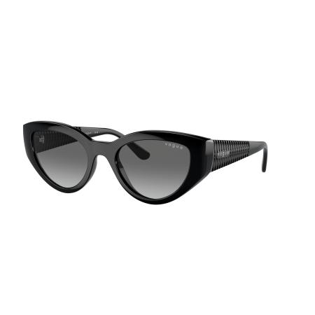 Vogue Eyewear Vrouwelijk Sunglass VO5566S - Framekleur: Zwart, Lenskleur: Gradiënt grijs