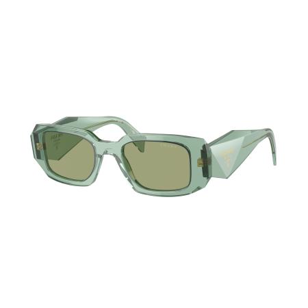 Prada Vrouwelijk Sunglass PR 17WS - Framekleur: Transparant salie, Lenskleur: Groen gespiegeld binnenkant zilver